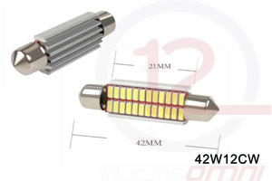 42MM 24 SMD 4014 CANBUS LED BULBS - 42W12CW