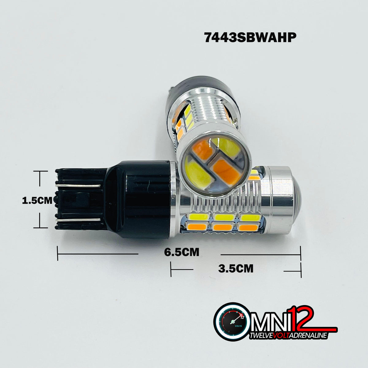 7443 SWITCHBACKS WHITE/AMBER 5630 HIGH POWER SMD LED CHIP