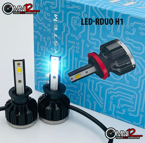 Omni12 Upgraded Rduo LED headlight kit - each bulb with Tri-color temperature options - 3k-6k-8k