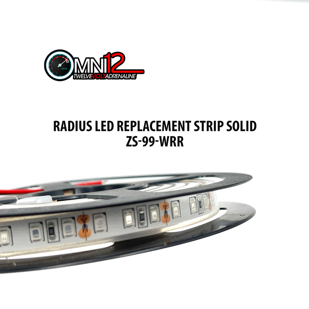 Radius led replacement strip solid Red