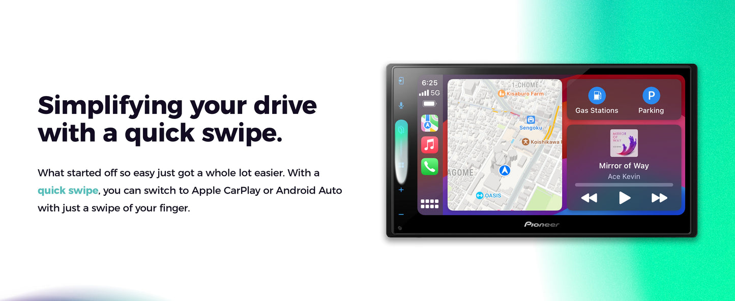 Pioneer DMH-W3000NEX — CarPlay/Android Auto