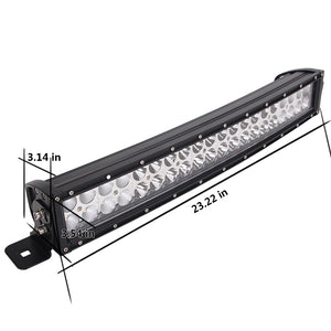 LED Light Bar Offroad with Side-Mounts Cuved