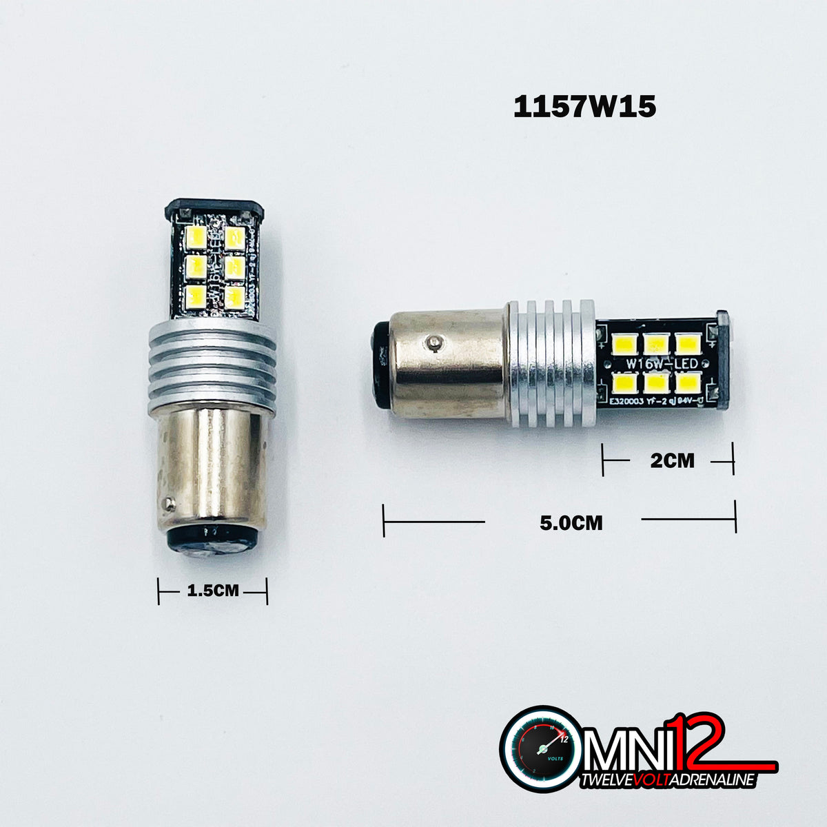 1157  WHITE 15X HIGH POWER CHIPS – 1157W15 (1 PAIR)