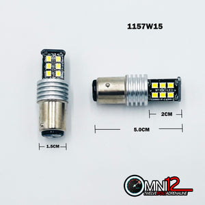 1157  WHITE 15X HIGH POWER CHIPS – 1157W15 (1 PAIR)