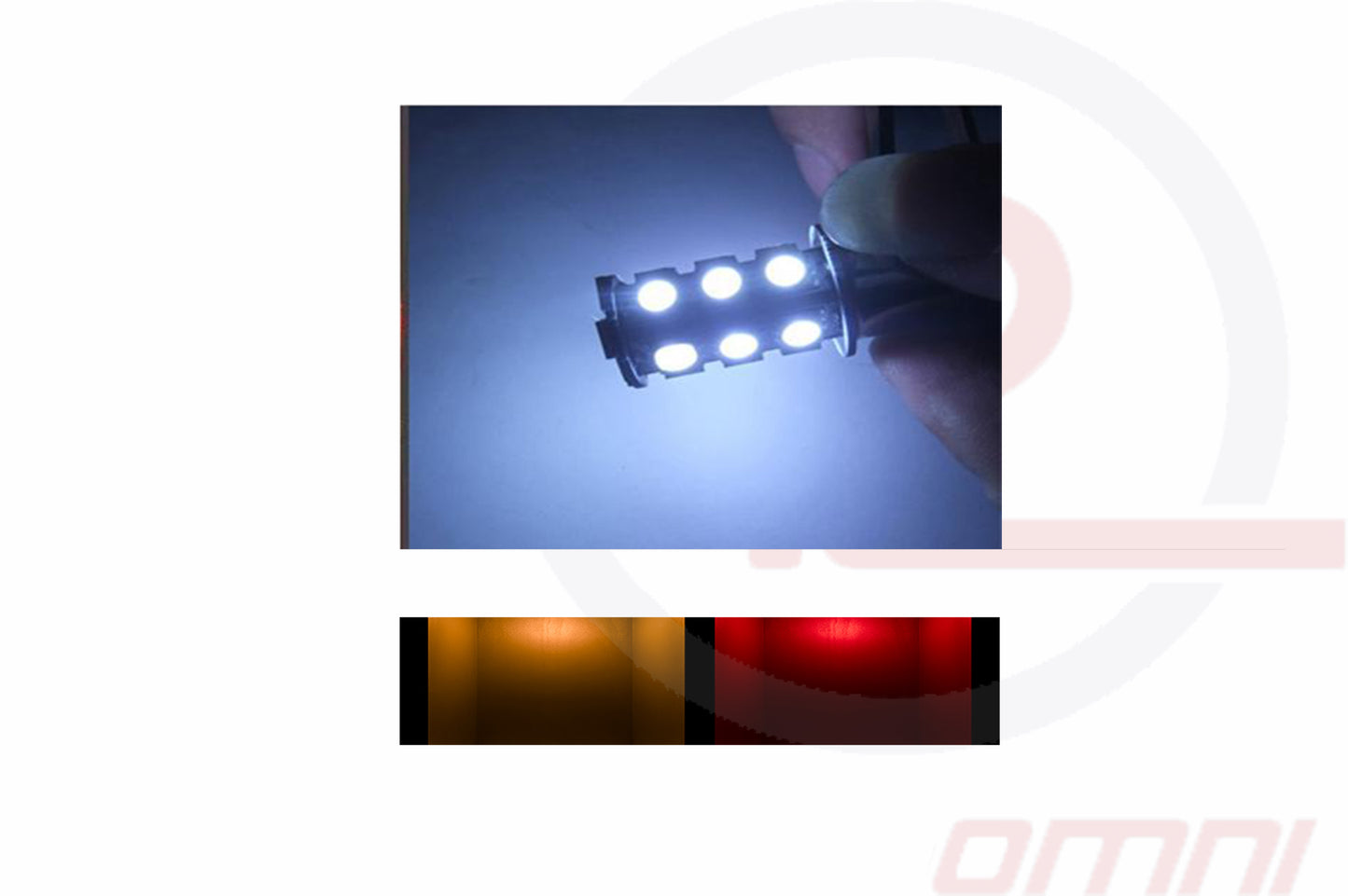 1157 18 CHIP LED WHITE/AMBER/RED - 1157W18