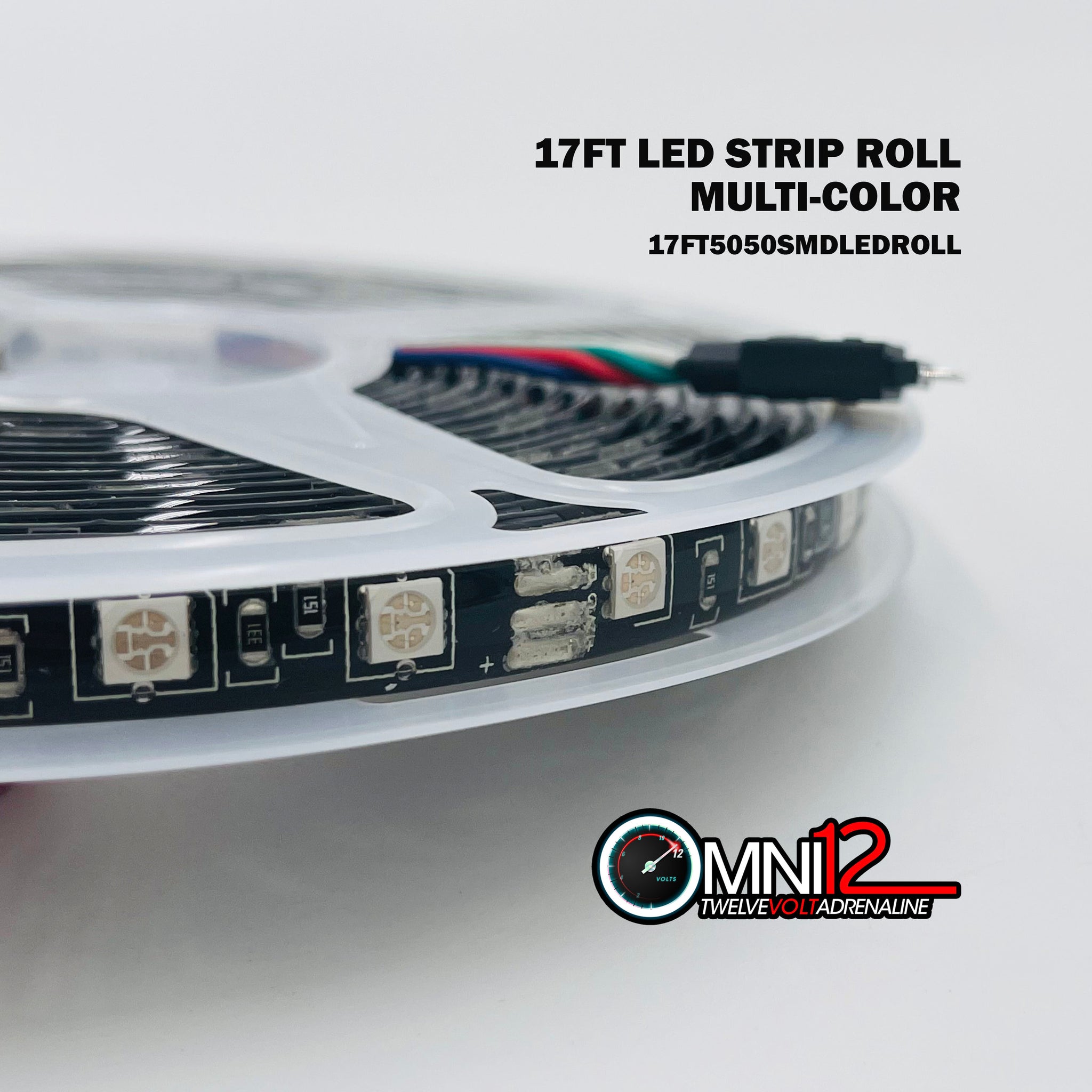 LED Strips Hight Density SMD LED 17FT Rolled Flat Flexible Strips with Cut Marks with Remote RGB Multi-color Different Patterns