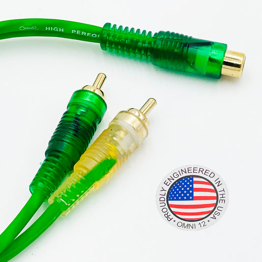 RCA Y-Adapter 1-Male to 2-Female, 1-Femal to 2-Male