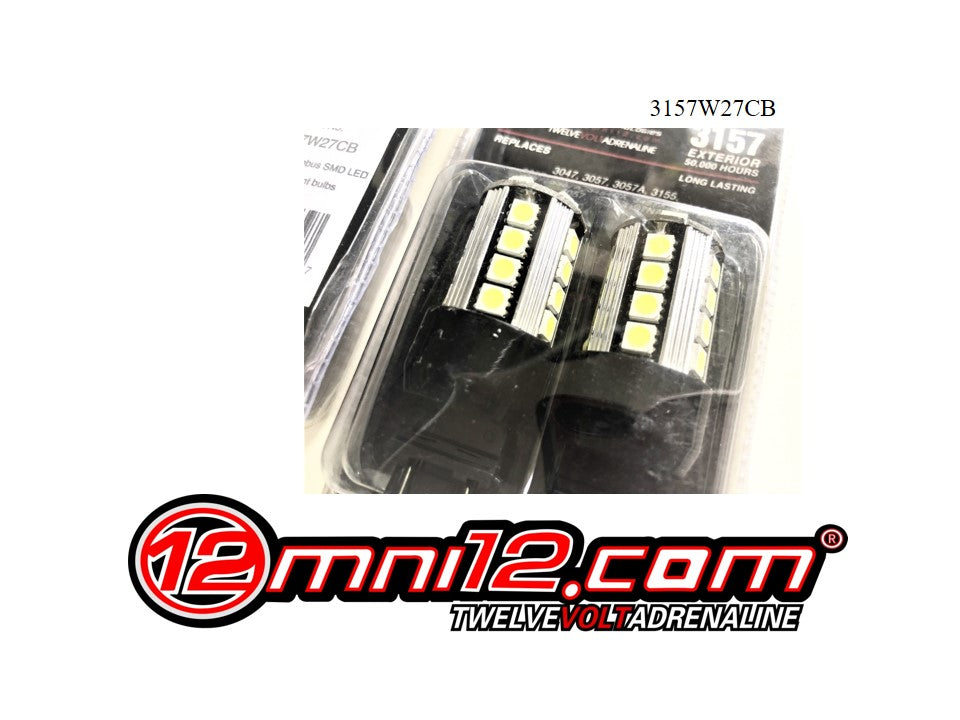 3157 27 CHIP LED BULB WHITE CANBUS CHIP - 3157W27CB