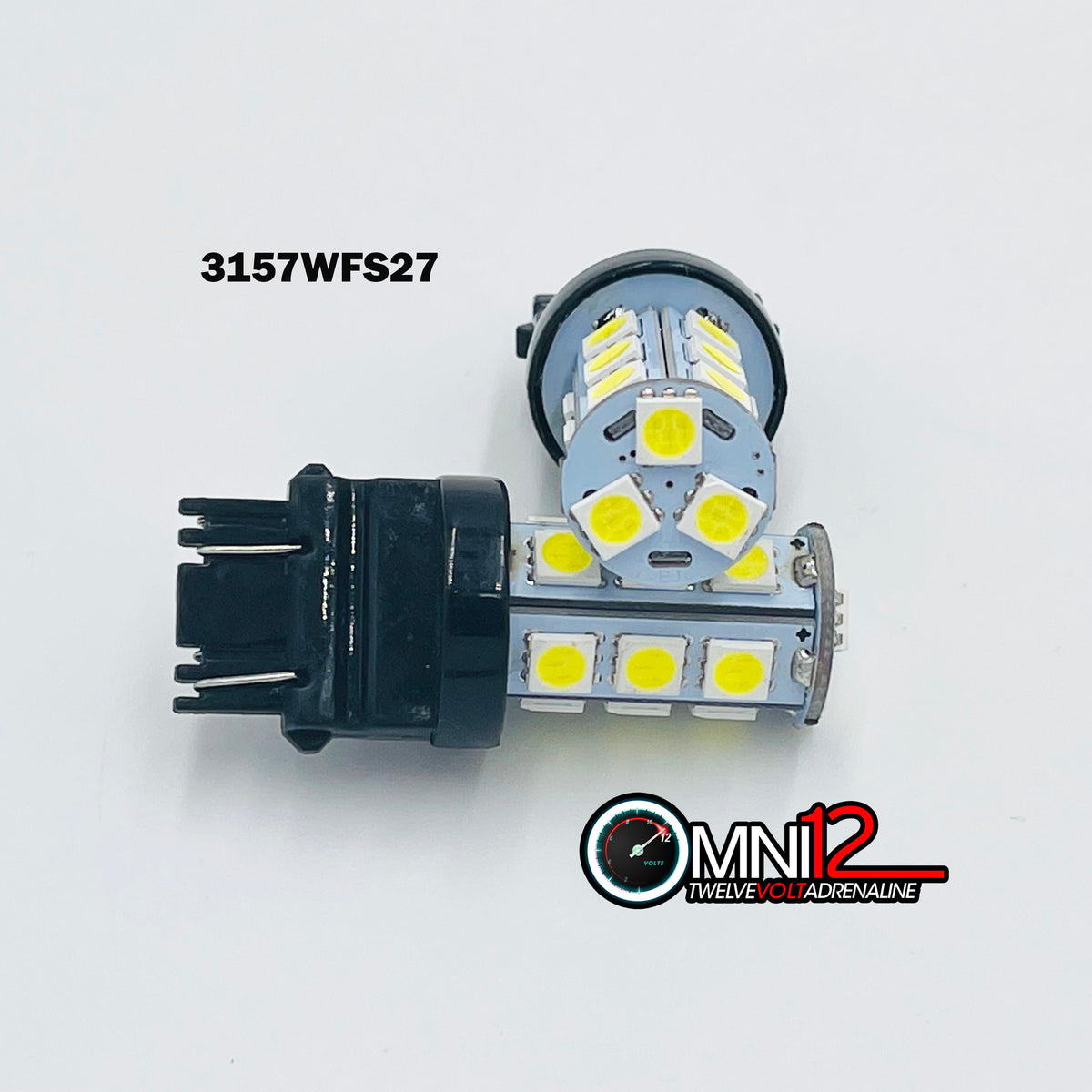 3157 27 CHIP WHITE LED (FLASH/STROBE FIRST) - 3157WFS27