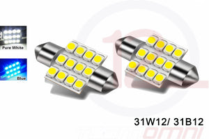 31MM SMD 12 CHIP LED FESTOON STYLE BULBS