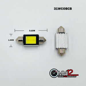 31MM COB LED FESTOON STYLE BULBS CANBUS - 31WCOBCB (1 PAIR)