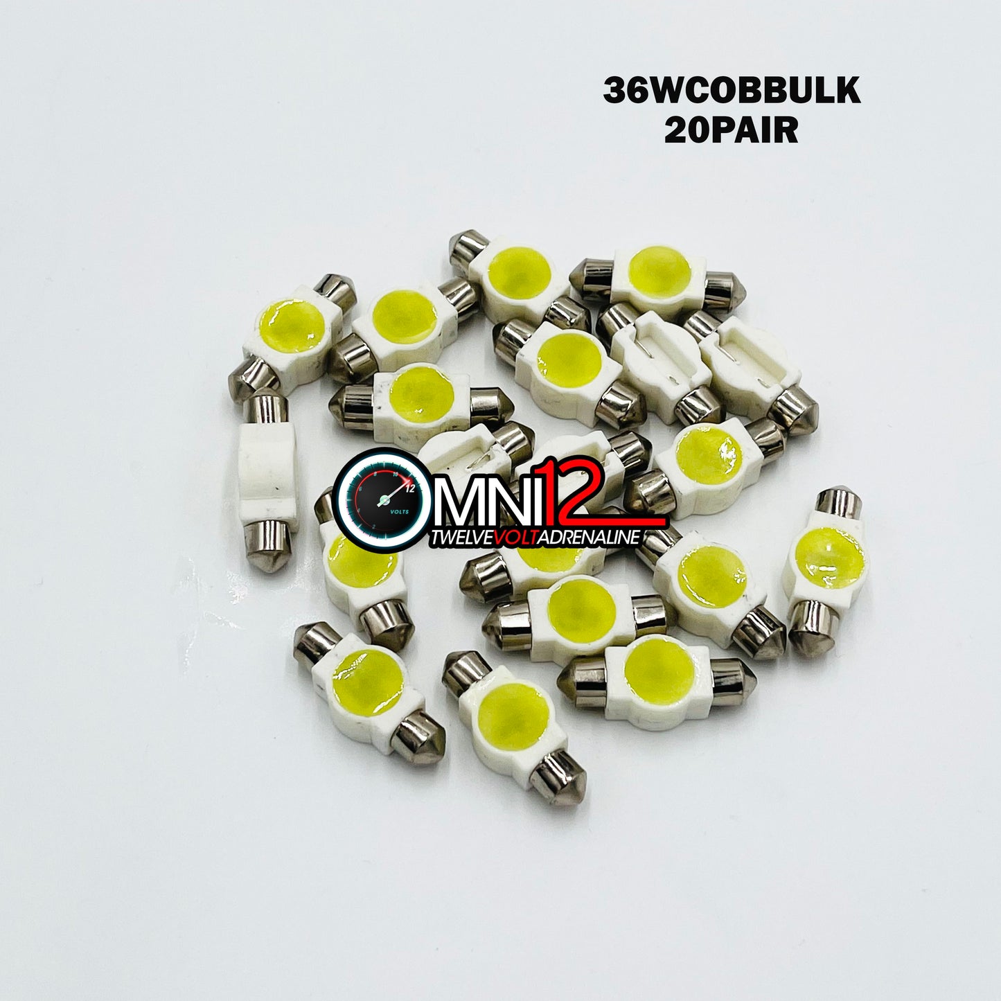 36MM COB LED FESTOON STYLE BULBS OLDER VERSION- 36WCOB (1 PAIR)