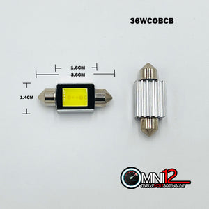36MM COB LED FESTOON STYLE BULBS CANBUS - 36WCOBCB (1 PAIR)
