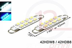 42MM 8 SMD CHIP HOOK (RIGID LOOP) STYLE LED - 42HDW8