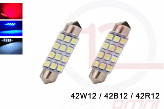 42MM 12 SMD CHIP FESTOON LED - 42W12