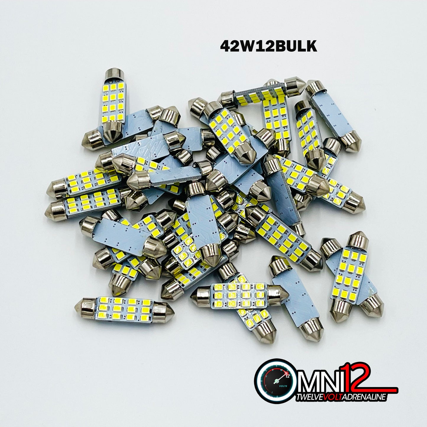 42MM SMD LED FESTOON STYLE BULBS WHITE – 1 PAIR