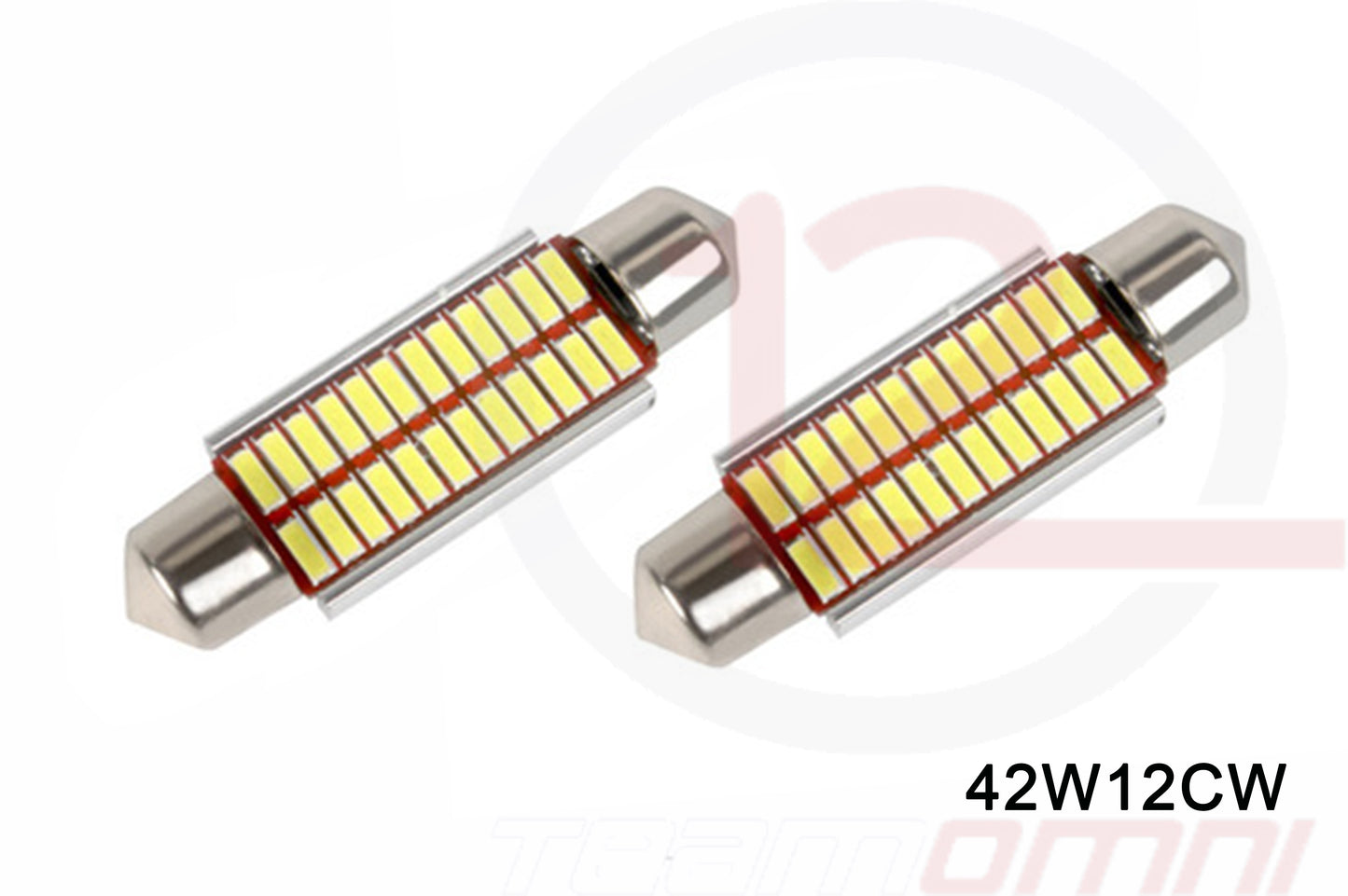 42MM 24 SMD 4014 CANBUS LED BULBS - 42W12CW