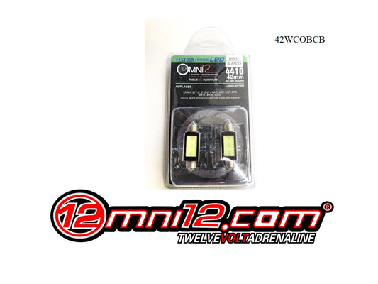 INTERIOR LED PAIR 42MM COB LED FESTOON STYLE BULBS CANBUS