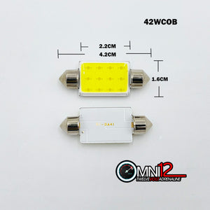 42MM COB LED FESTOON STYLE BULBS - 31WCOB (1 PAIR)