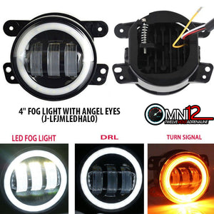 Jeep World 4" Fog light with angel eyes special for Jeep with Turn light