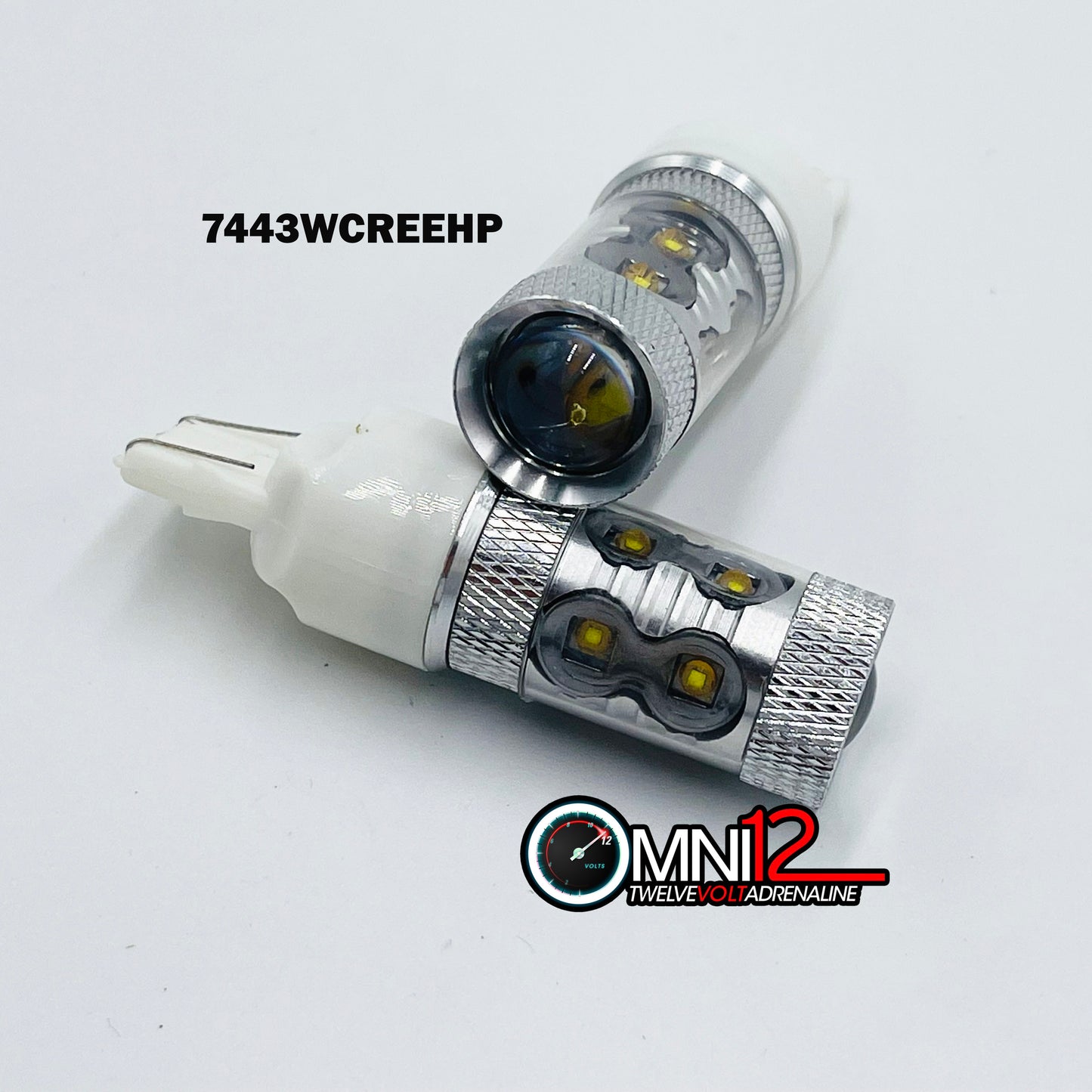 7443 T20 WHITE WITH HI POWER 10 CREE CHIPS