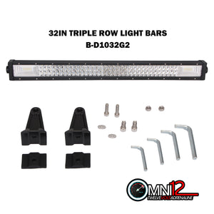 LED Light Bar Triple Row With Flood Spot Combo Beam