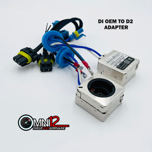 HID D1/S/R adapter harness; used to convert D1 OEM bulbs