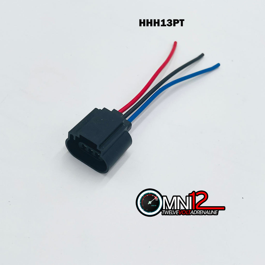 H13 Female Plug With Pigtail Wires