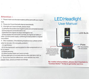 Omni12 Upgraded R8 LED headlight kit – with Built-in Canbus driver and higher voltage 55w