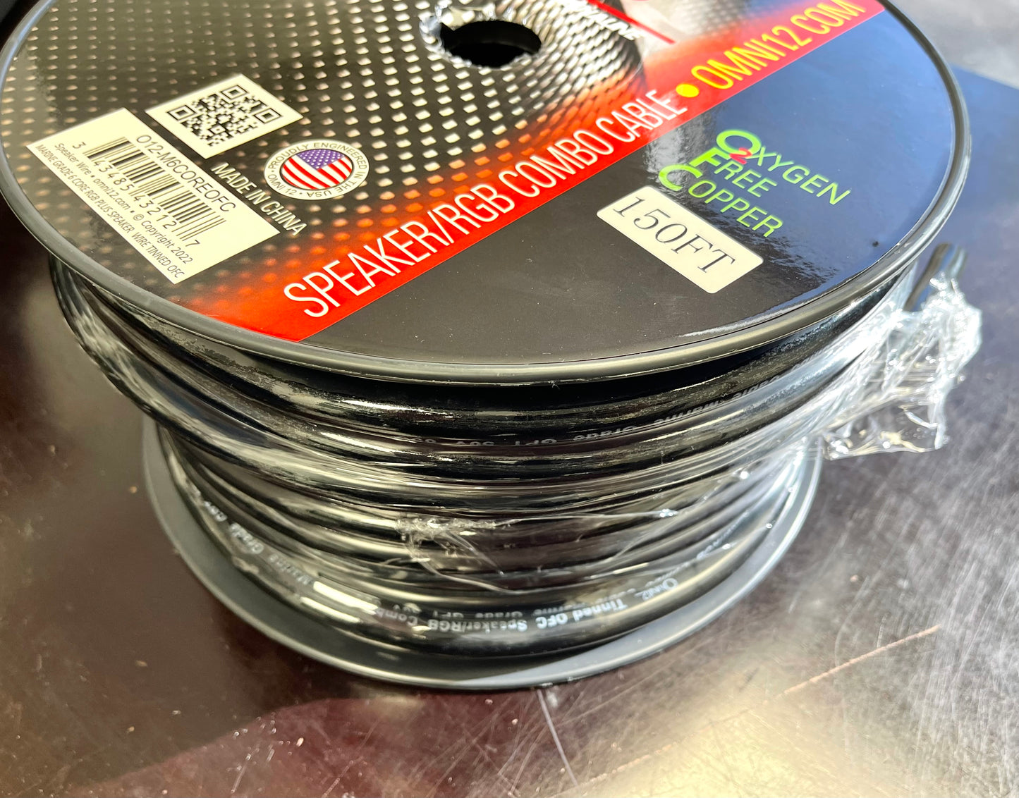 Omni12 Marine Grade 6 core RGB plus Speaker Wire Roll 150FT