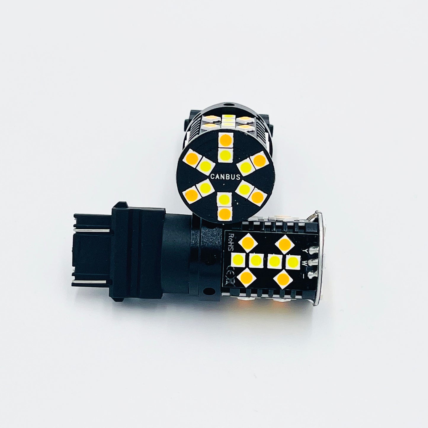 3157 T8 44 CHIPLED BULB PAIR WHITE AMBER SWITCHBACK WITH BUILT-IN CANBUS (1 PAIR)