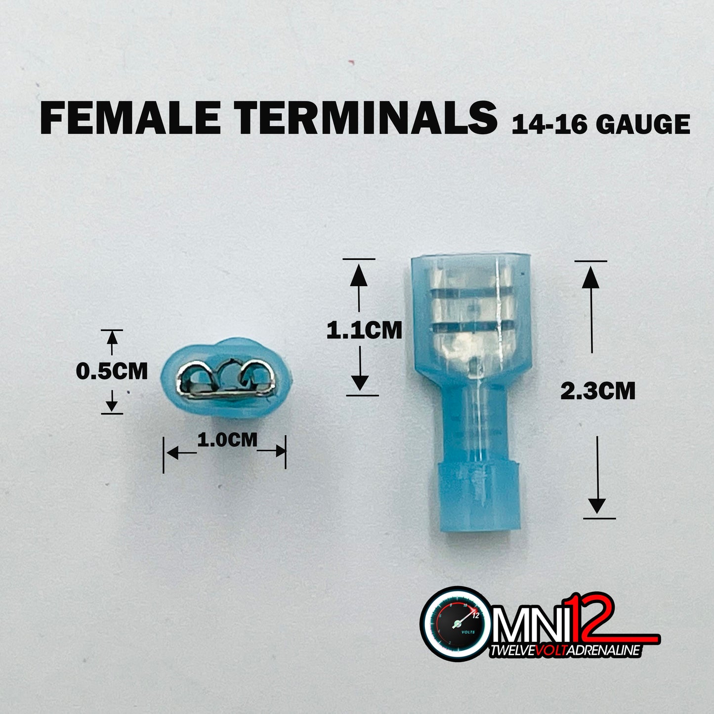 100pcs Fully Insulated Wire Crimp Terminal