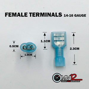 100pcs Fully Insulated Wire Crimp Terminal