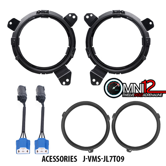 Jeep World Mounting Bracket For Retrofit 7" HL to 9" JL 2018+ HL