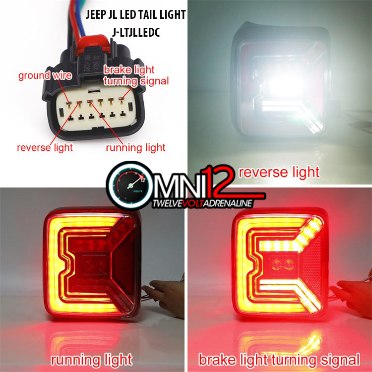 Jeep World Clear Color Jeep JL LED Tail Lights