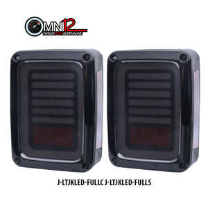Jeep World Clear Color Jeep JK LED Tail Lights Full Halo