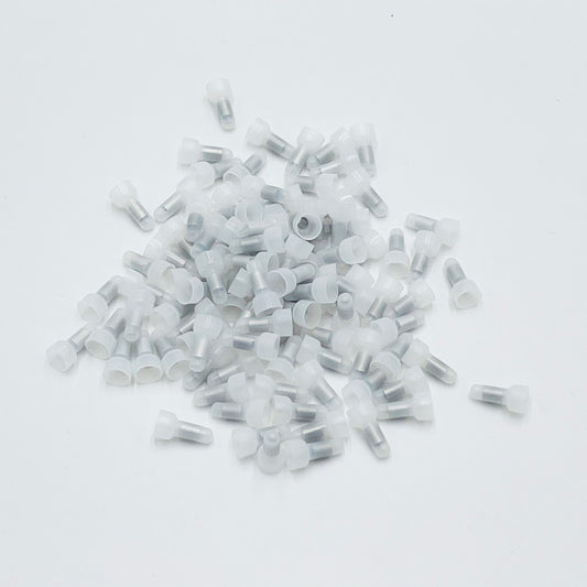 14-16 Gauge Closed End Crimp Connector-Snow Caps