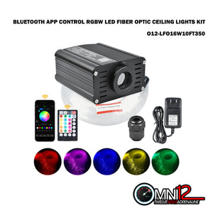 Bluetooth App Control RGBW LED Fiber Optic ceiling lights kit-0.75mm*350pcs*3m