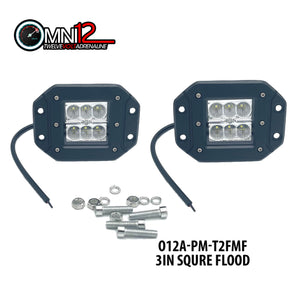 OMNI LED OFF ROAD LIGHTING 3in Squre Spot Light O12A_PM-T2FMF