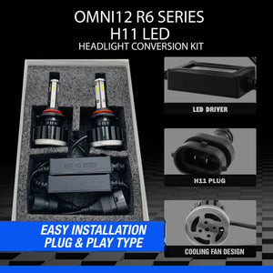 Omni12 R6 Series LED Headlight Conversion Kit (5 SIDED)