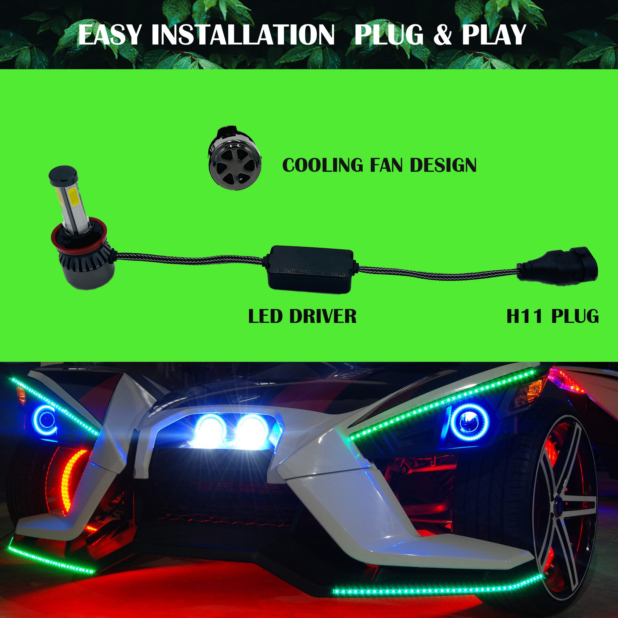 Omni12 R7 SERIES LED HEADLIGHT CONVERSION KIT (4 SIDED) – OMNI12