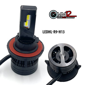 Omni12 R9 LED headlight kit – with Built-in Canbus driver and higher voltage 96w