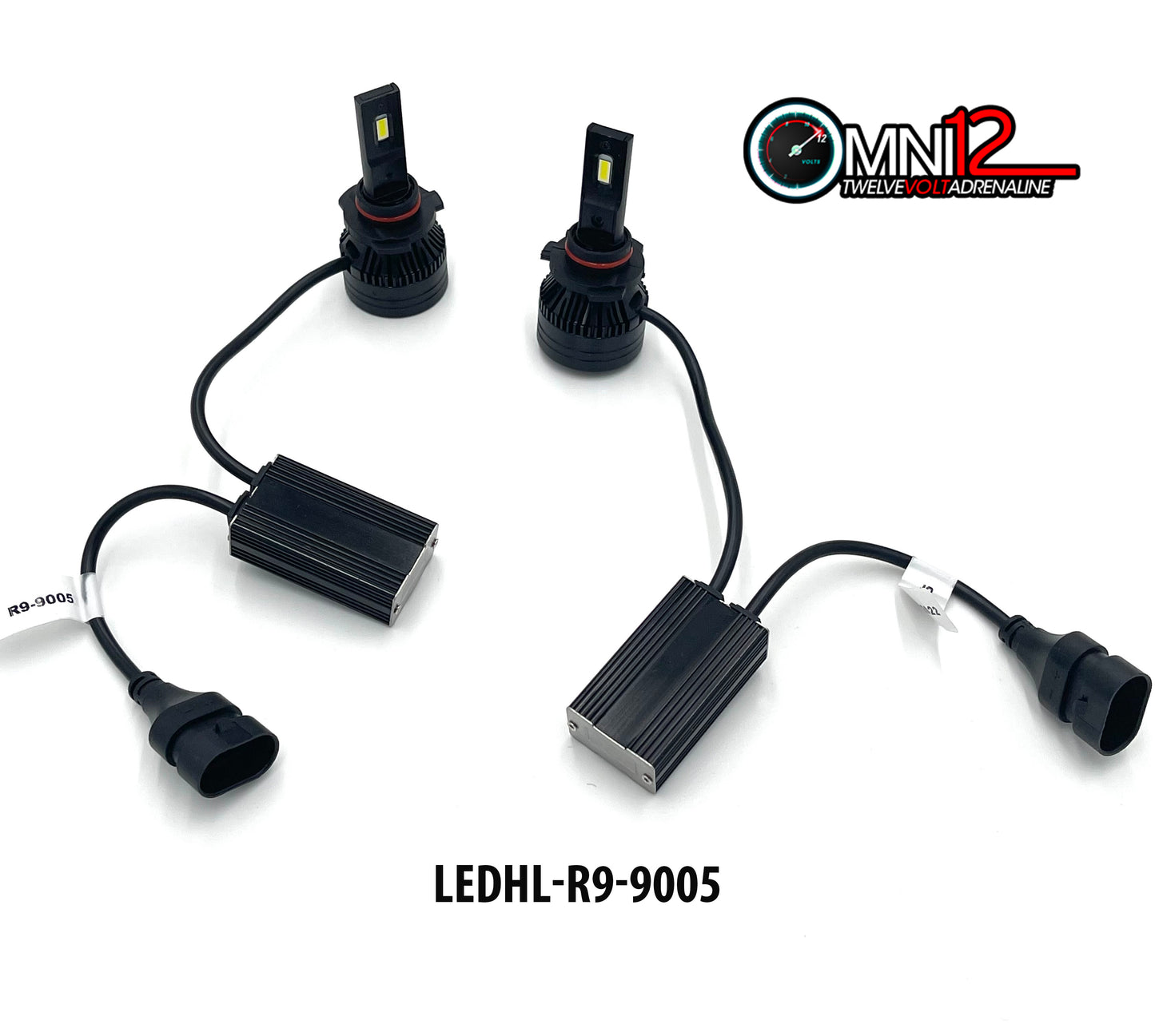 Omni12 R9 LED headlight kit – with Built-in Canbus driver and higher voltage 96w
