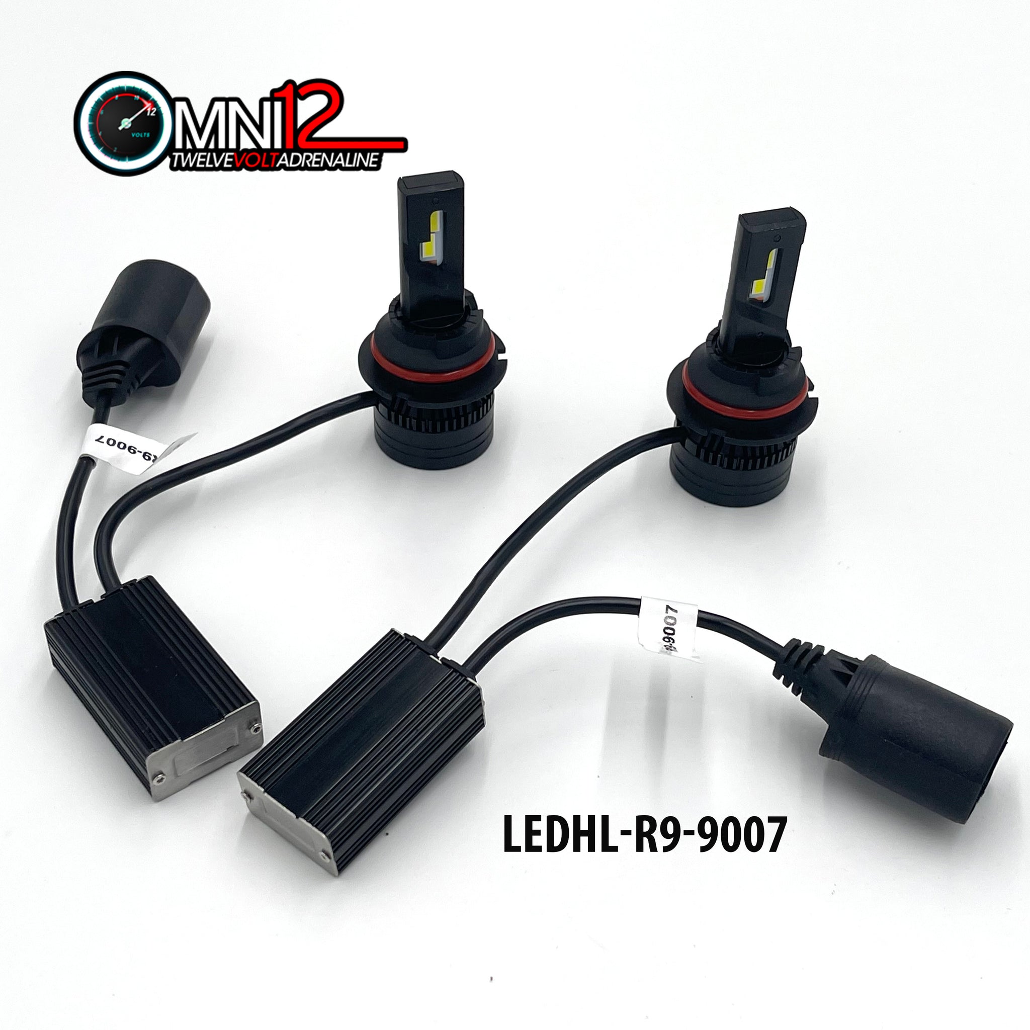 Omni12 R9 LED headlight kit – with Built-in Canbus driver and higher voltage 96w