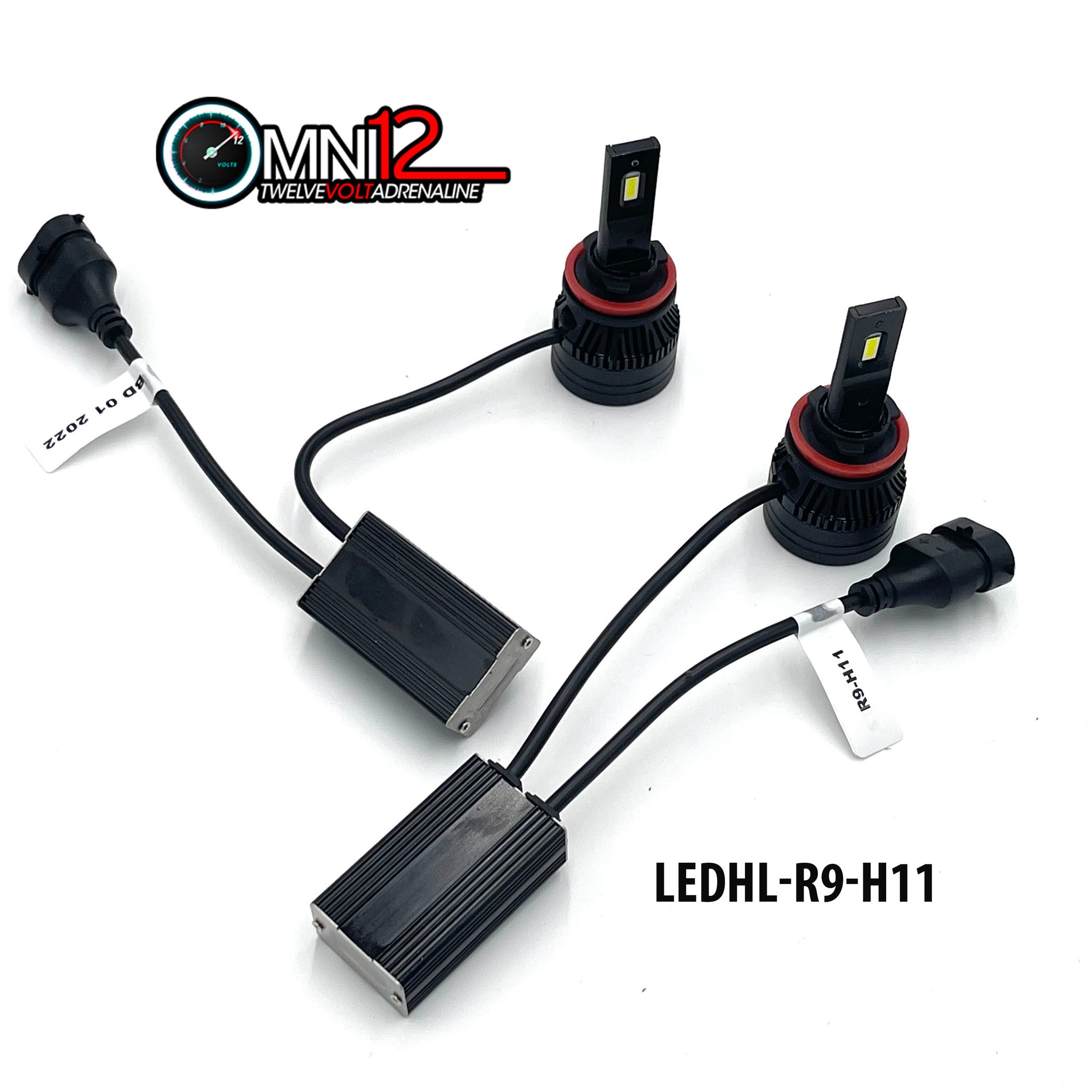 Omni12 R9 LED headlight kit – with Built-in Canbus driver and higher voltage 96w