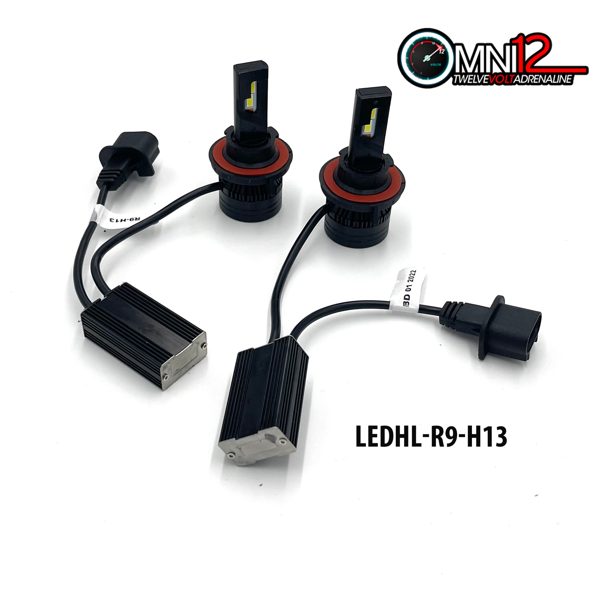 Omni12 R9 LED headlight kit – with Built-in Canbus driver and higher voltage 96w