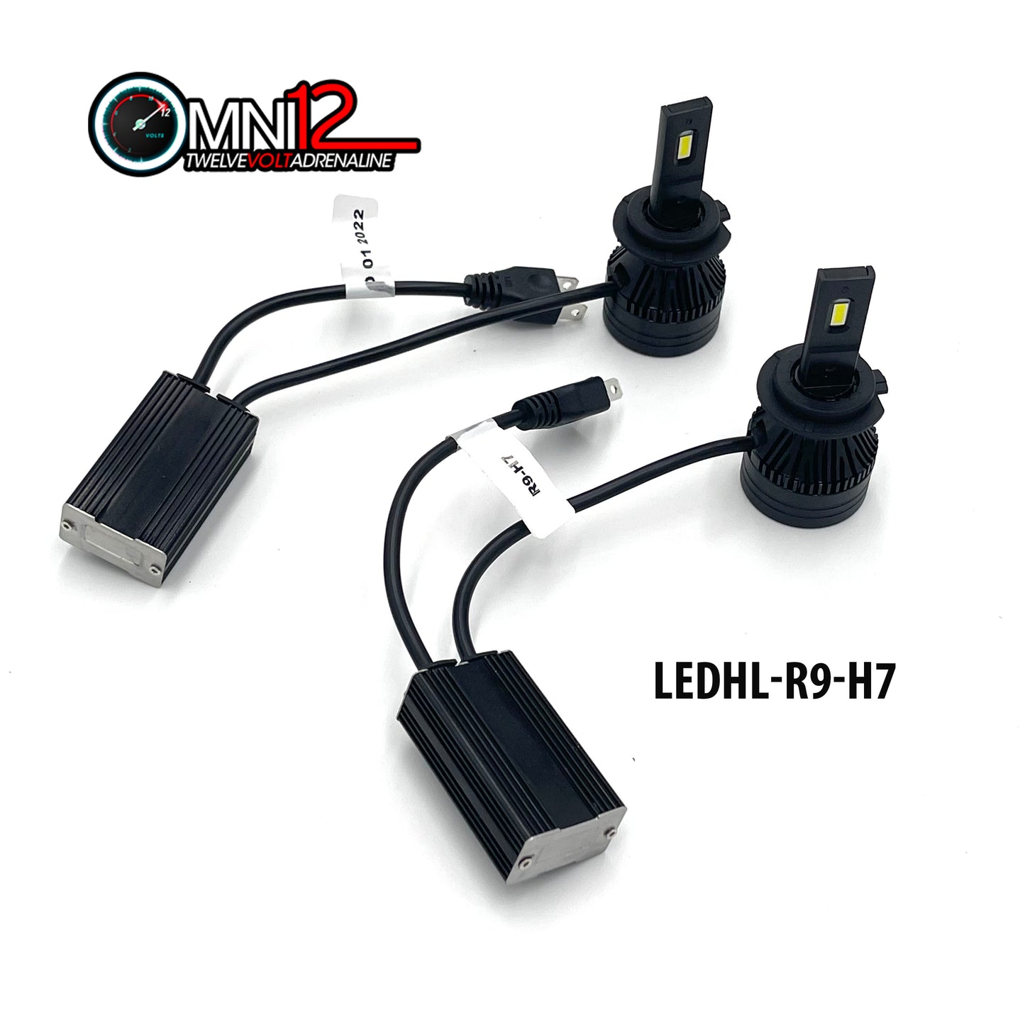 Omni12 R9 LED headlight kit – with Built-in Canbus driver and higher voltage 96w