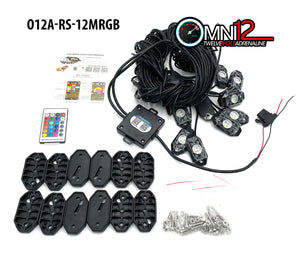 4 PC, 8 PC, 12 PC RGB LED OFFROAD ROCK LIGHTS WITH MOBILE APP BLUETOOTH CONTROL