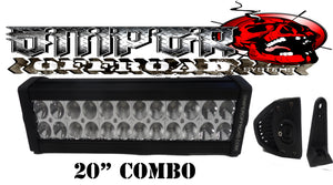 LED Light Bar Offroad with Pedestal-Mounts