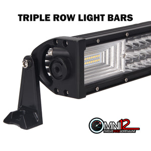 LED Light Bar Triple Row With Flood Spot Combo Beam